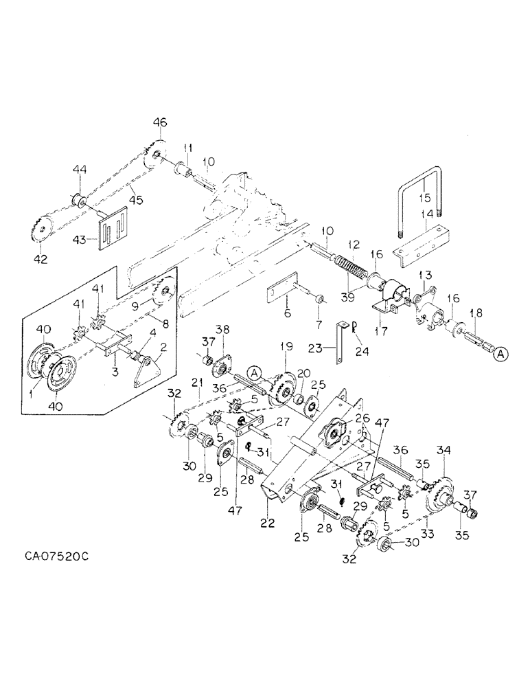 Схема запчастей Case IH 800 - (06-02) - DRIVE, SEED DRIVE, UNITS B, C, D, G, M AND S (06) - POWER TRAIN