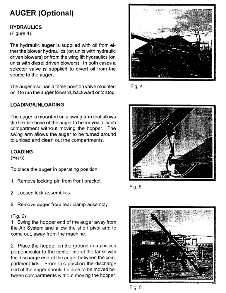 Схема запчастей Case IH 1100 - (B04) - AUGER, OPTIONAL 