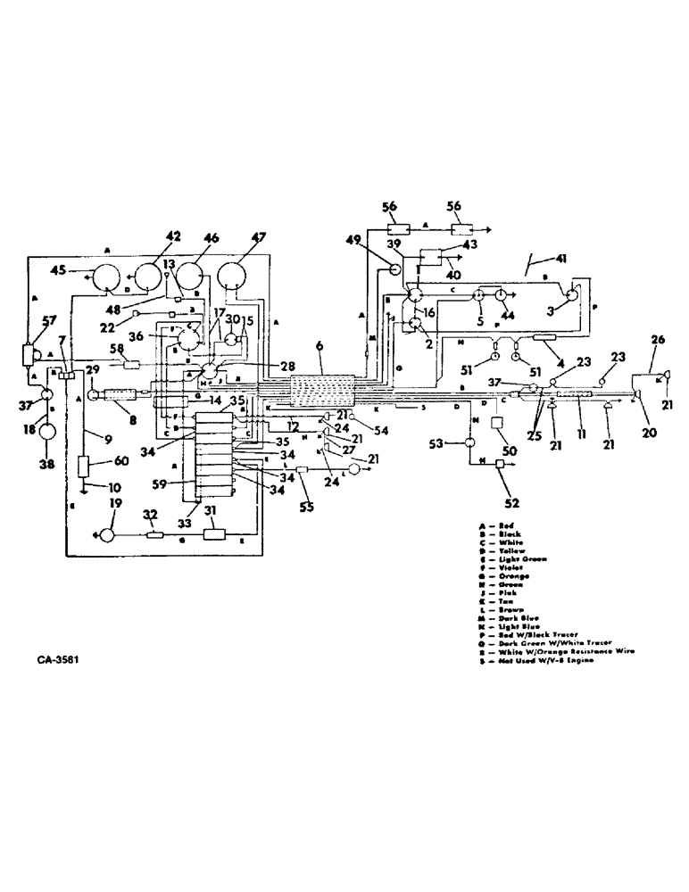 Схема запчастей Case IH 915 - (08-03) - ELECTRICAL, WIRING DIAGRAM, GASOLINE ENGINE, S/N 19000 AND BELOW (06) - ELECTRICAL