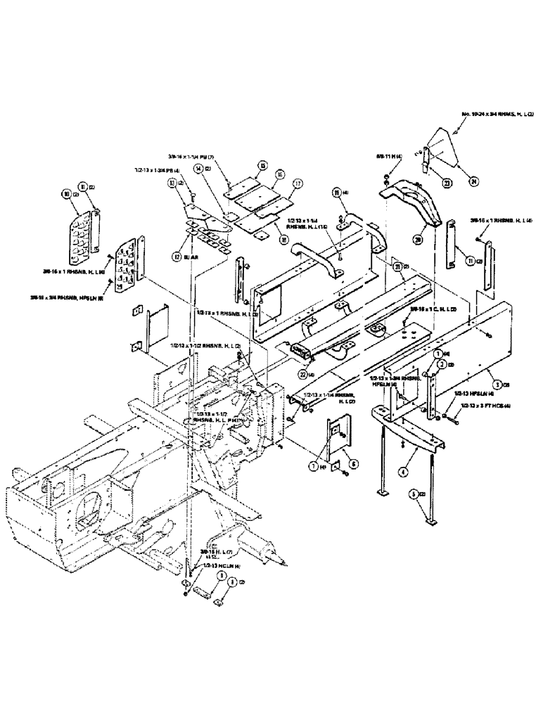 Схема запчастей Case IH 8550 - (52) - BALE CHAMBER ASSEMBLY (62) - PRESSING - BALE FORMATION