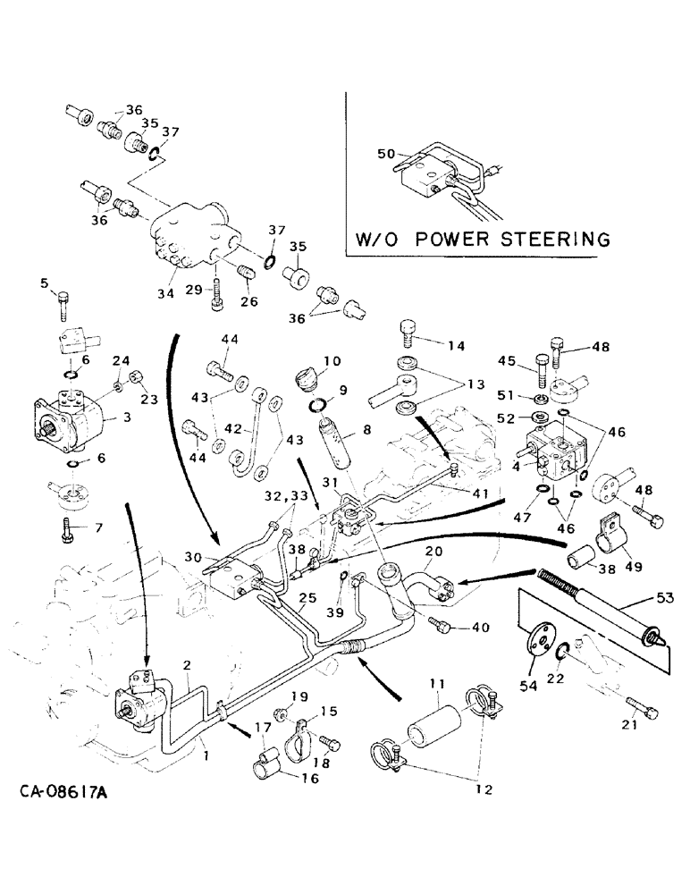 Схема запчастей Case IH 234 - (10-11) - HYDRAULICS, HYDRAULIC SUPPLY, SYNCHROMESH TRANSMISSION (07) - HYDRAULICS