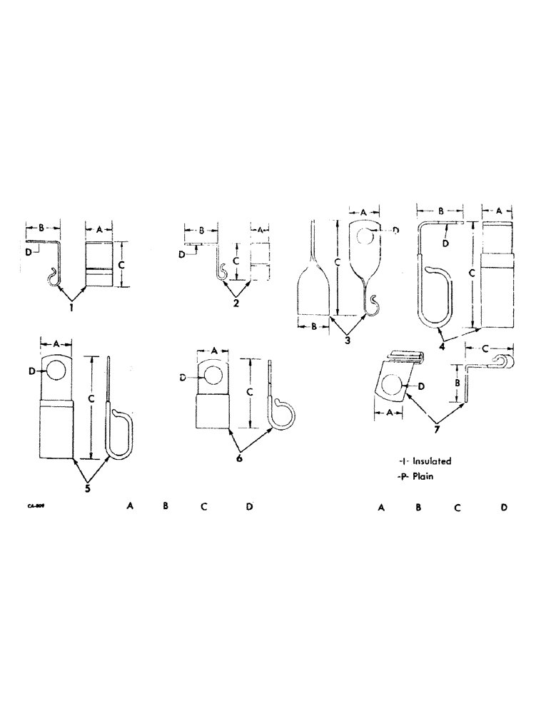 Схема запчастей Case IH 826 - (08-22) - ELECTRICAL, CLIPS (06) - ELECTRICAL