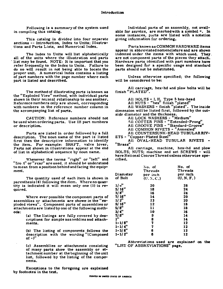 Схема запчастей Case IH 1501 - (3) - INTRODUCTION 
