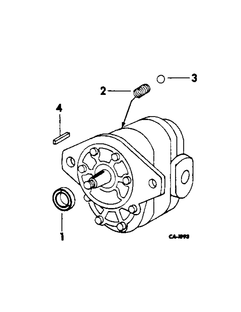 Схема запчастей Case IH 454 - (10-21) - HYDRAULICS, SIDE MOUNTED HYDRAULIC PUMP, CESSNA (07) - HYDRAULICS