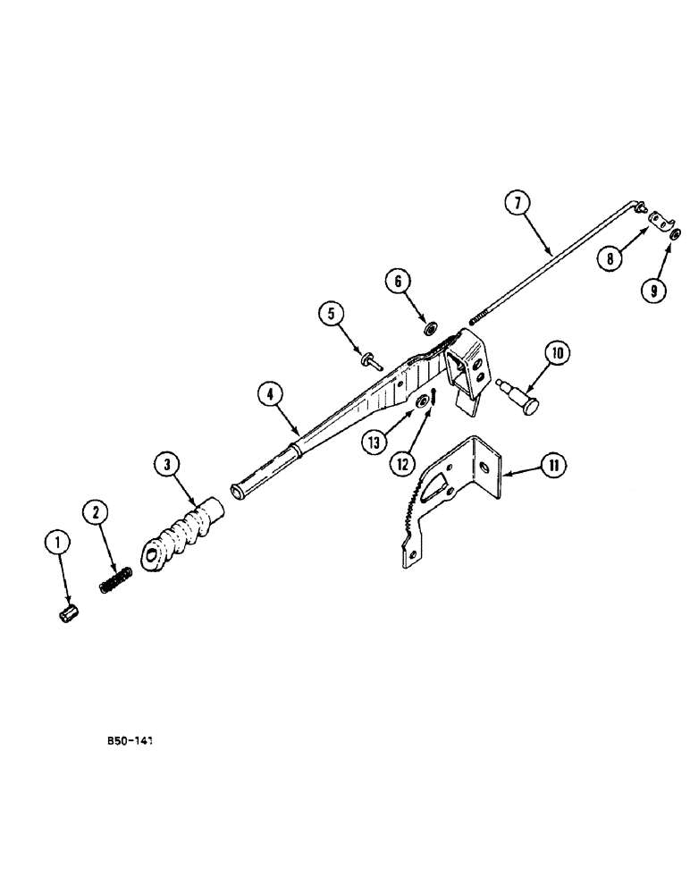 Схема запчастей Case IH 248 - (7-616) - PARK BRAKE HAND LEVER (07) - BRAKES