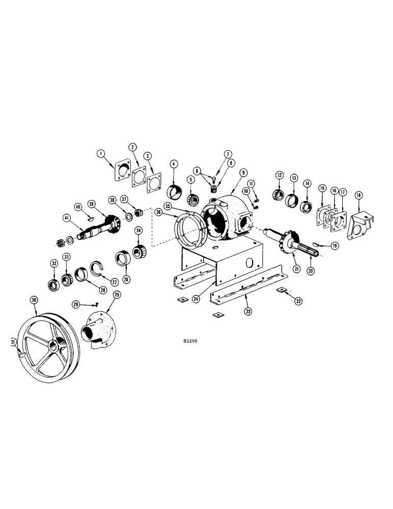 Схема запчастей Case IH 400 - (102) - GEAR BOX, BEFORE S/N 8262501 (14) - MAIN GEARBOX & DRIVE