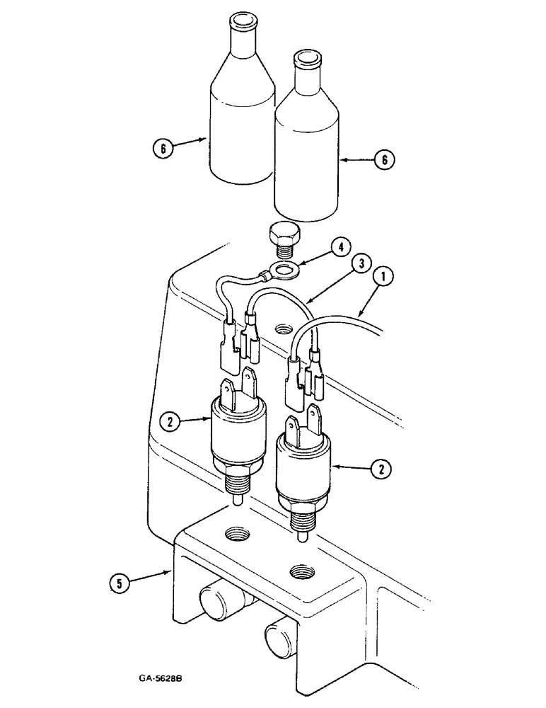 Схема запчастей Case IH 833 - (4-164) - SAFETY START SWITCH (04) - ELECTRICAL SYSTEMS