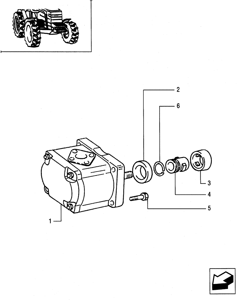 Схема запчастей Case IH JX80 - (1.82.3[02]) - (VAR.823) HYDRAULIC PUMP - SCREWS, RINGS AND HUBS (07) - HYDRAULIC SYSTEM