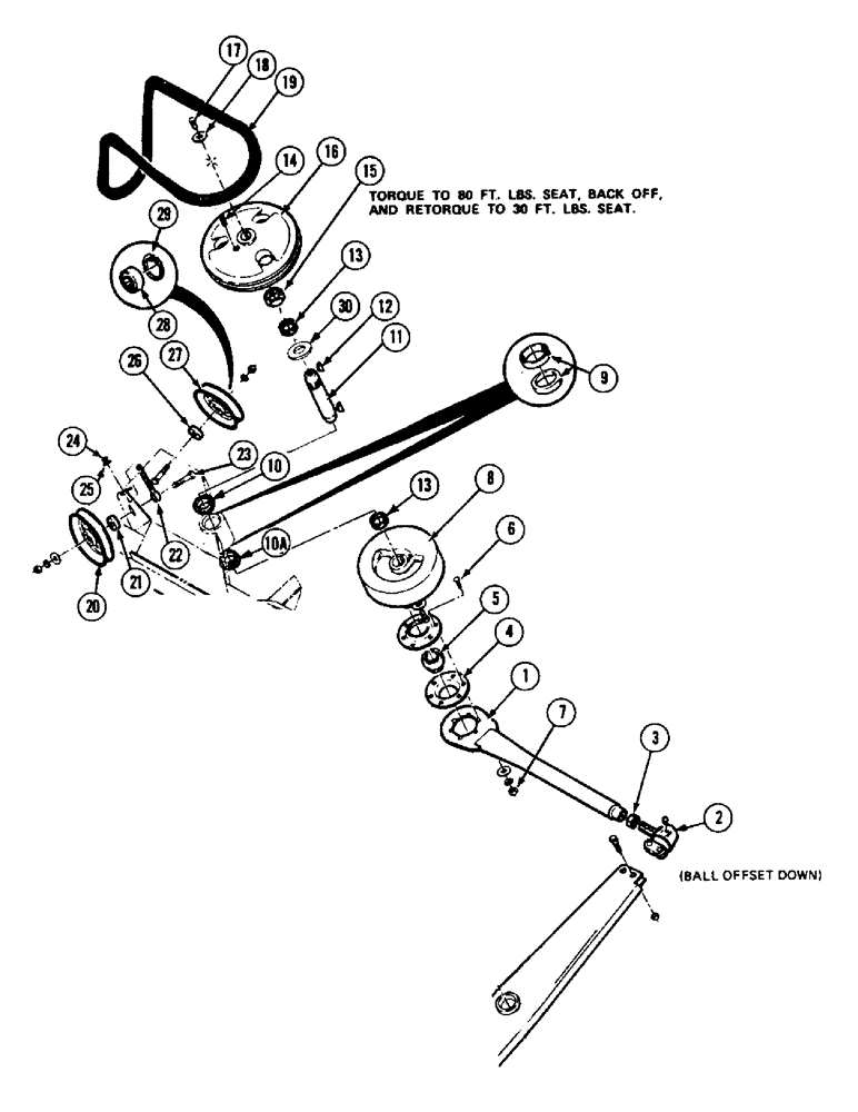 Схема запчастей Case IH 1075 - (046) - SICKLE DRIVE, AUGER HEADER (58) - ATTACHMENTS/HEADERS