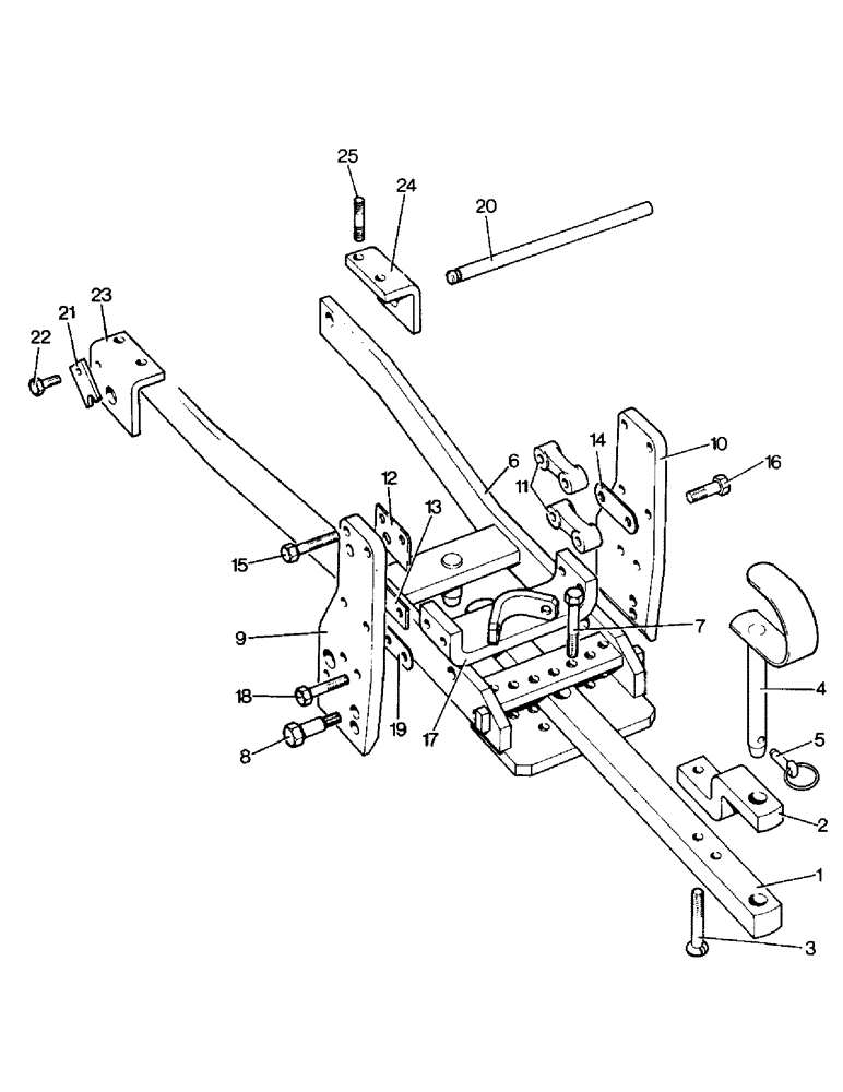 Схема запчастей Case IH 996 - (K01-1) - DRAWBARS AND HITCHES, UNIVERSAL DRAWBAR, 990, 995, 996, 990Q, 995Q, 996Q, 990SK, 995SK, 996SK Drawbars & Hitches