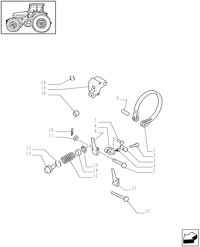 Схема запчастей Case IH MXM175 - (1.80.7/01[02A]) - PTO, CLUTCH - D5351 (07) - HYDRAULIC SYSTEM