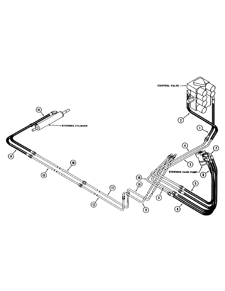 Схема запчастей Case IH 1620 - (1-018) - PICTORIAL INDEX, STEERING SYSTEM (00) - PICTORIAL INDEX