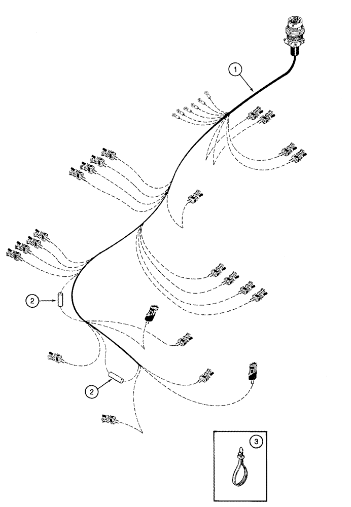 Схема запчастей Case IH CPX610 - (04-12) - HARNESS, VALVE BLOCK (06) - ELECTRICAL SYSTEMS