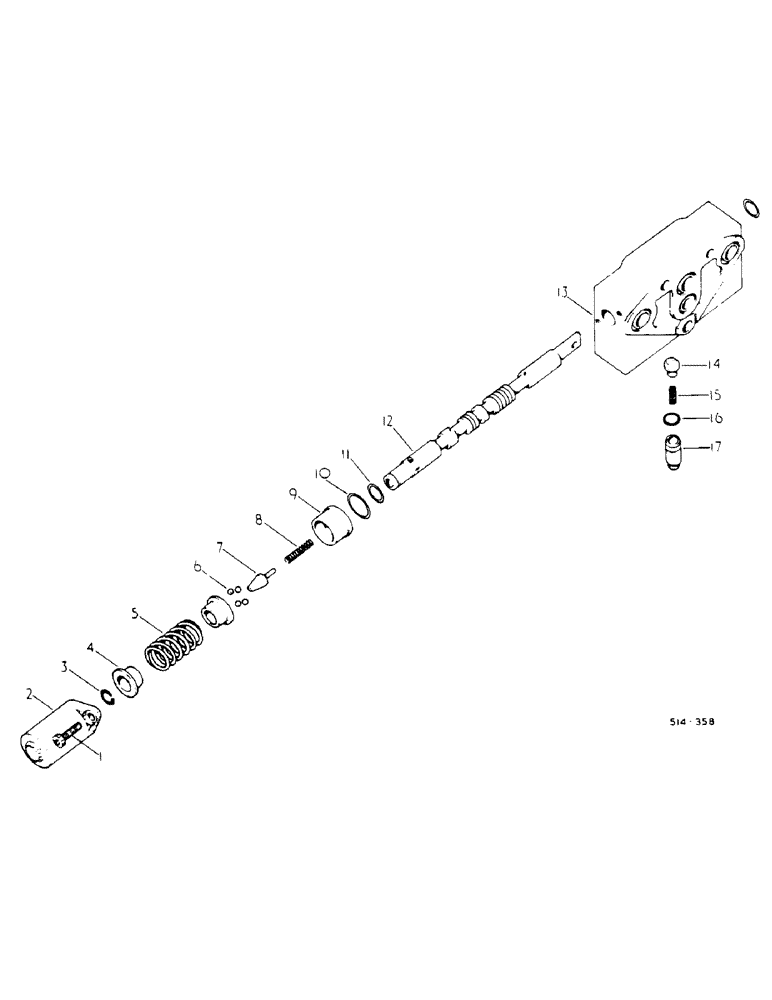 Схема запчастей Case IH 278 - (10-052) - DOUBLE-ACTING AUX HYD VALVE (07) - HYDRAULICS