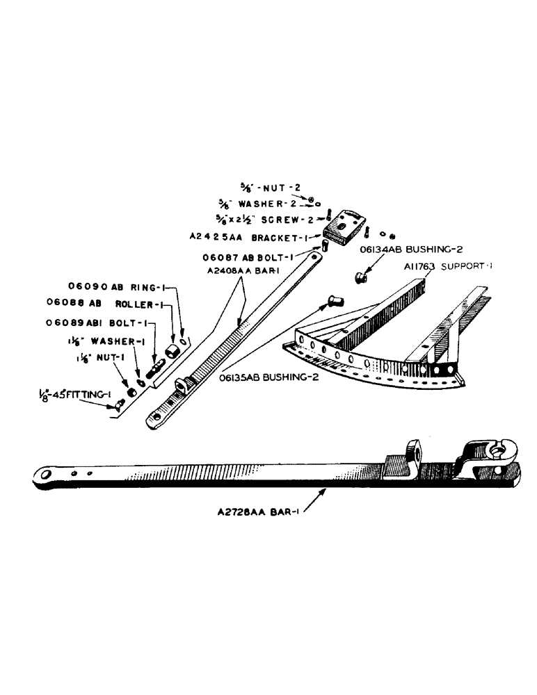 Схема запчастей Case IH 940 - (2-088[1]) - DRAW BAR WITH YOKE TYPE REAR END (09) - CHASSIS