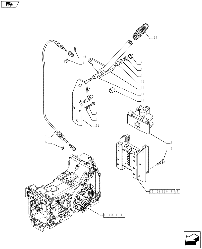 Схема запчастей Case IH PUMA 230 - (37.100.08) - SLIDER TOW HOOK WITH AUTO SWIVEL COUPLING (38 MM) - SLIDER TOW HOOK - GERMANY (VAR.720897) (37) - HITCHES, DRAWBARS & IMPLEMENT COUPLINGS