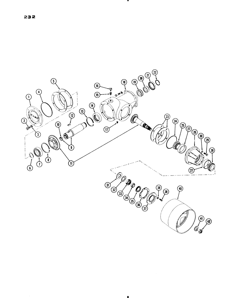 Схема запчастей Case IH 730 SERIES - (232) - BELT PULLEY (08) - HYDRAULICS