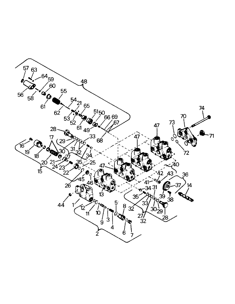 Схема запчастей Case IH KS-325 - (08-15) - CONTROL VALVE ASSEMBLY (07) - HYDRAULICS