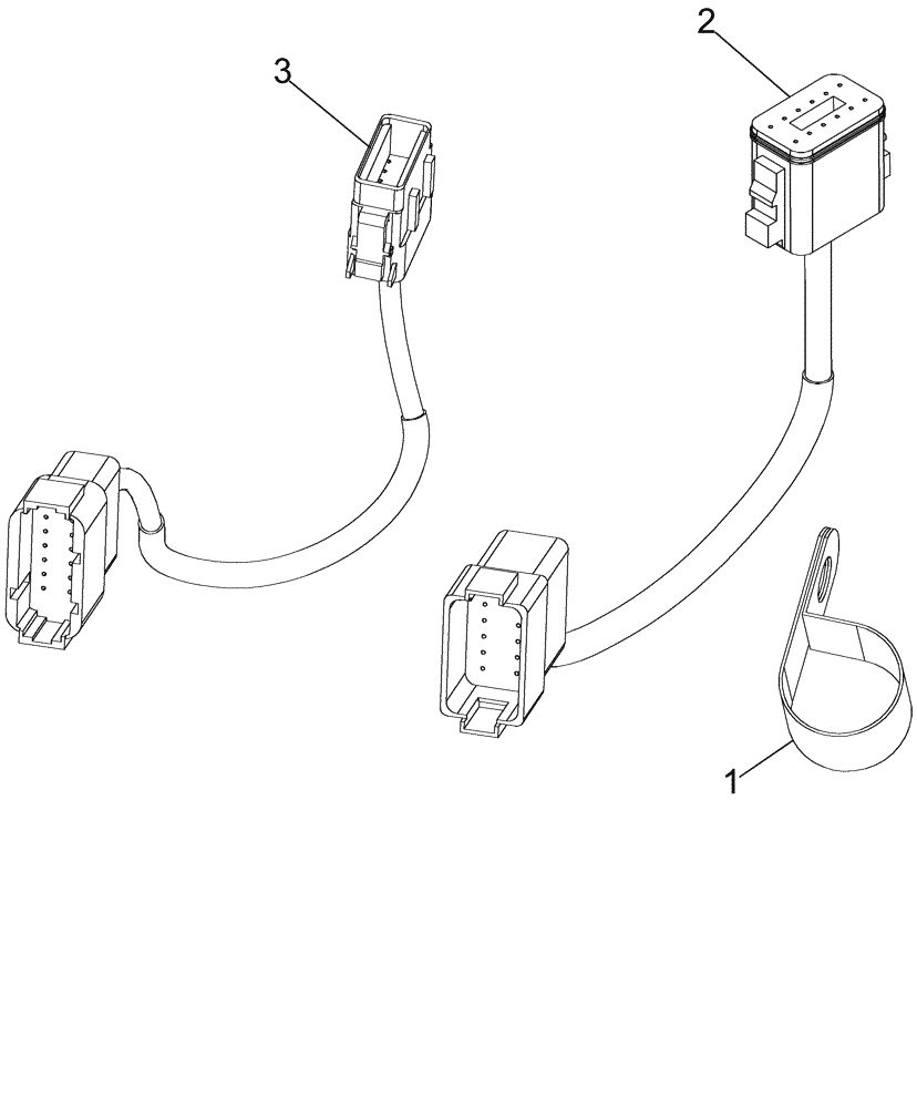 Схема запчастей Case IH MAGNUM 255 - (04-14A) - HARNESS, ARMREST JUMPERS (04) - ELECTRICAL SYSTEMS