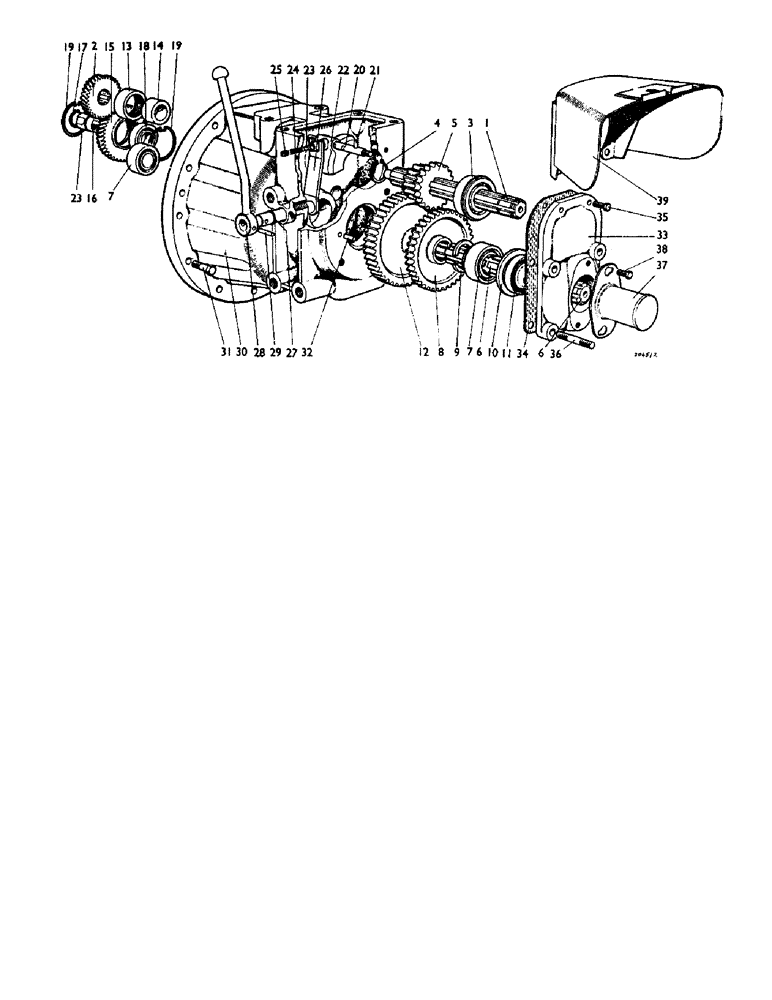 Схема запчастей Case IH 880A - (094) - POWER TAKE-OFF UNIT Auxiliary Drive Units