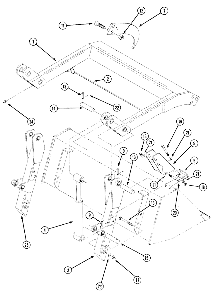 Схема запчастей Case IH LX132 - (09-18) - GRAPPLE ATTACHMENT (09) - CHASSIS/ATTACHMENTS