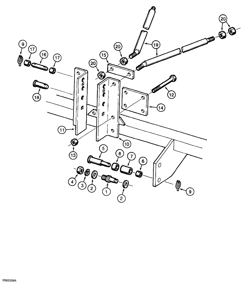 Схема запчастей Case IH 5700 - (9-146) - THREE POINT HITCH, DIRECT MOUNTED MODELS, THREE RANK (18) - MISCELLANEOUS