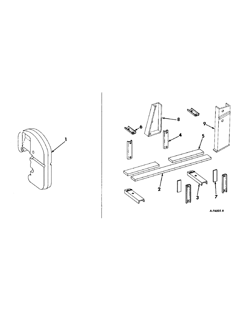 Схема запчастей Case IH 429 - (B-23) - COUNTER BALANCE ATTACHMENT (58) - ATTACHMENTS/HEADERS