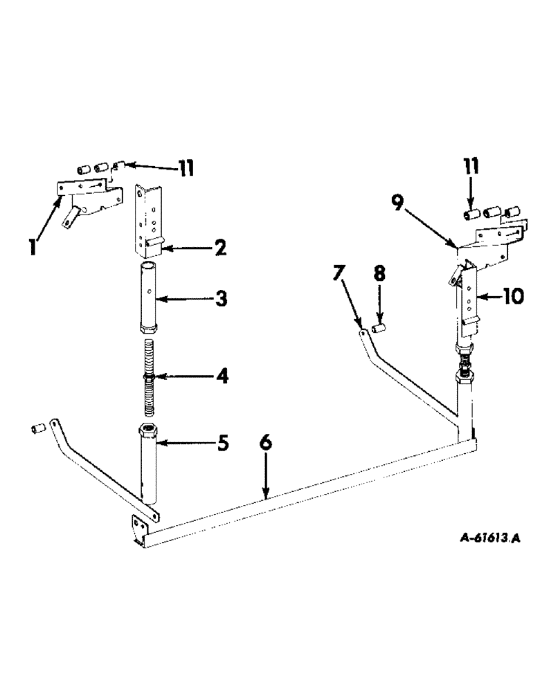 Схема запчастей Case IH 503 - (282) - PLATFORM SUPPORT STAND (88) - ACCESSORIES