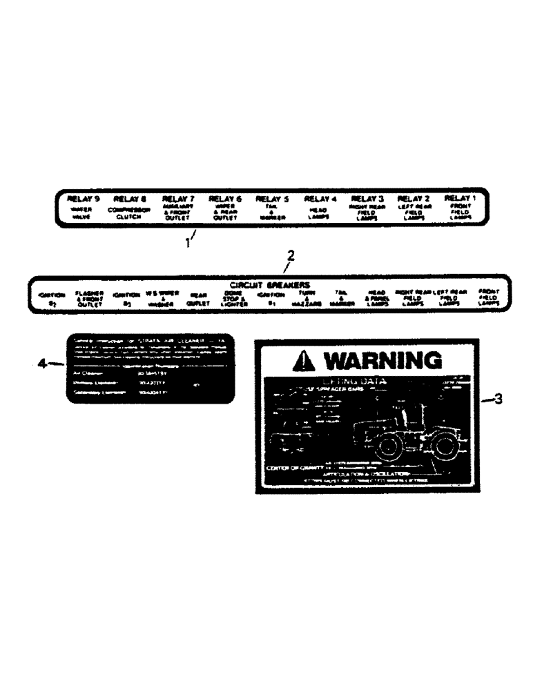 Схема запчастей Case IH 9180 - (09-04) - MISCELLANEOUS DECALS (13) - DECALS