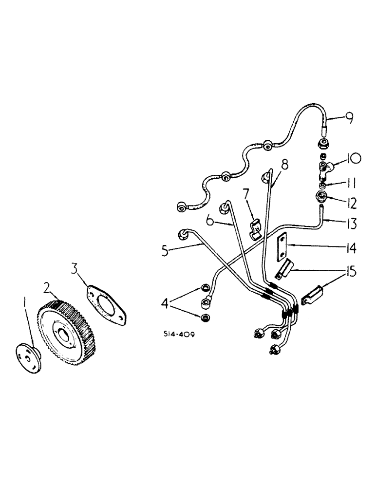 Схема запчастей Case IH 385 - (12-31) - POWER, FUEL INJECTION PIPES AND PUMP GEAR Power