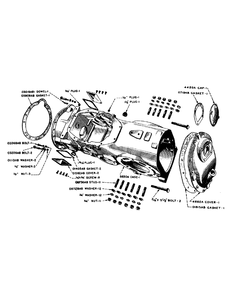 Схема запчастей Case IH SC-SERIES - (060) - TRANSMISSION CASE, S, SC, SO (06) - POWER TRAIN