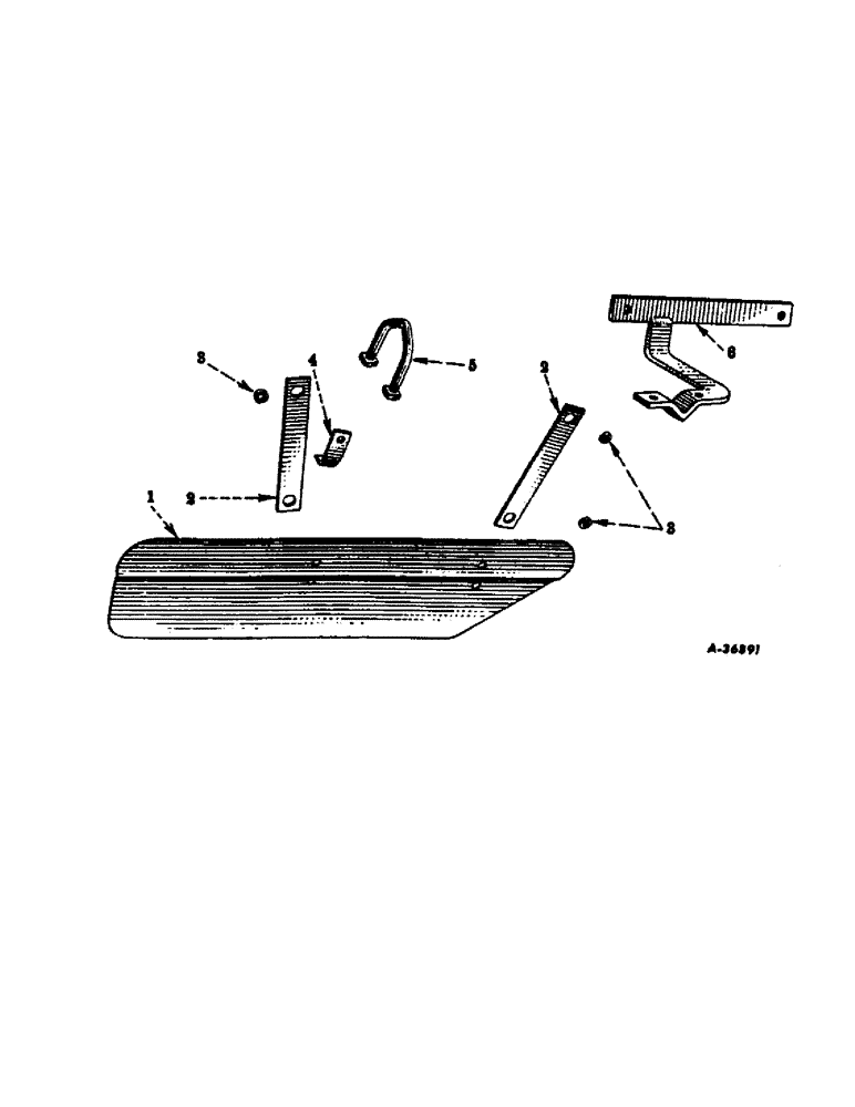 Схема запчастей Case IH 144T - (E-4) - CULTIVATOR SHIELD ATTACHMENT, FOR USE WITH SPRING TRIPS (09) - CHASSIS