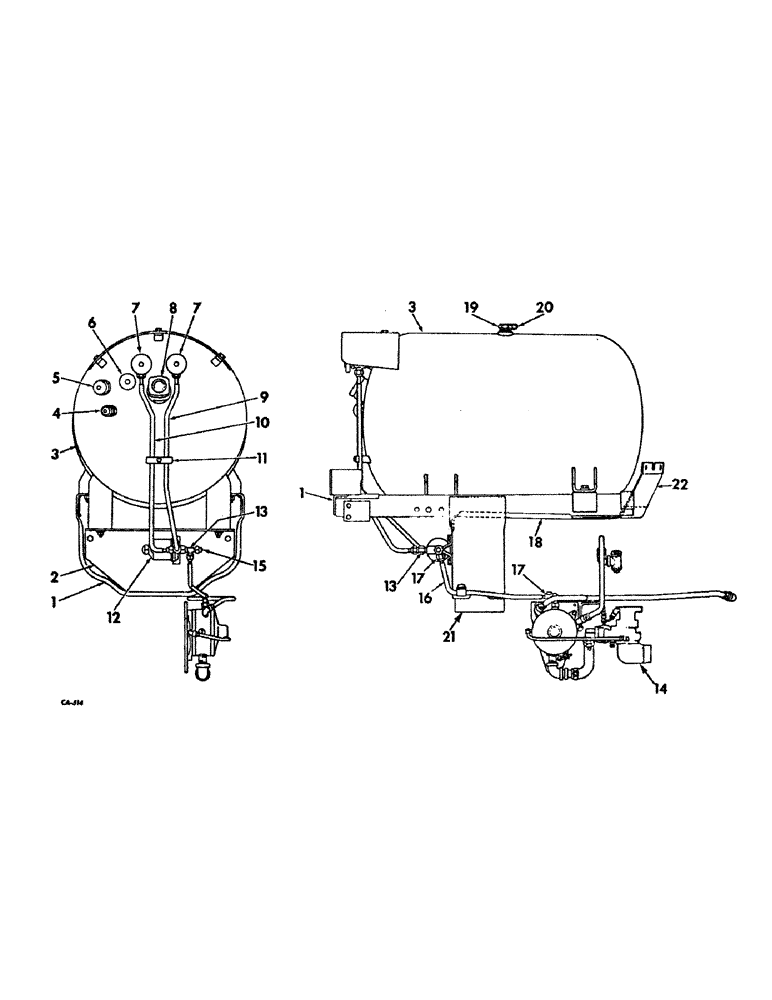 Схема запчастей Case IH 2826 - (12-05) - POWER, FUEL TANK, SUPPORTS AND PIPING, LP GAS ENGINE TRACTORS Power