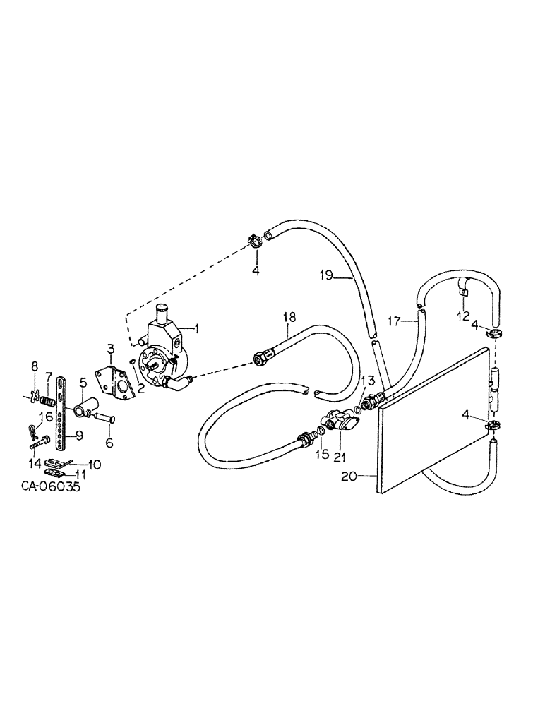 Схема запчастей Case IH 500 - (E-31) - HYDRAULIC BLOWER DRIVE, 1000 RPM PTO PUMP, FOR 8 ROW NARROW AND 8 ROW WIDE 