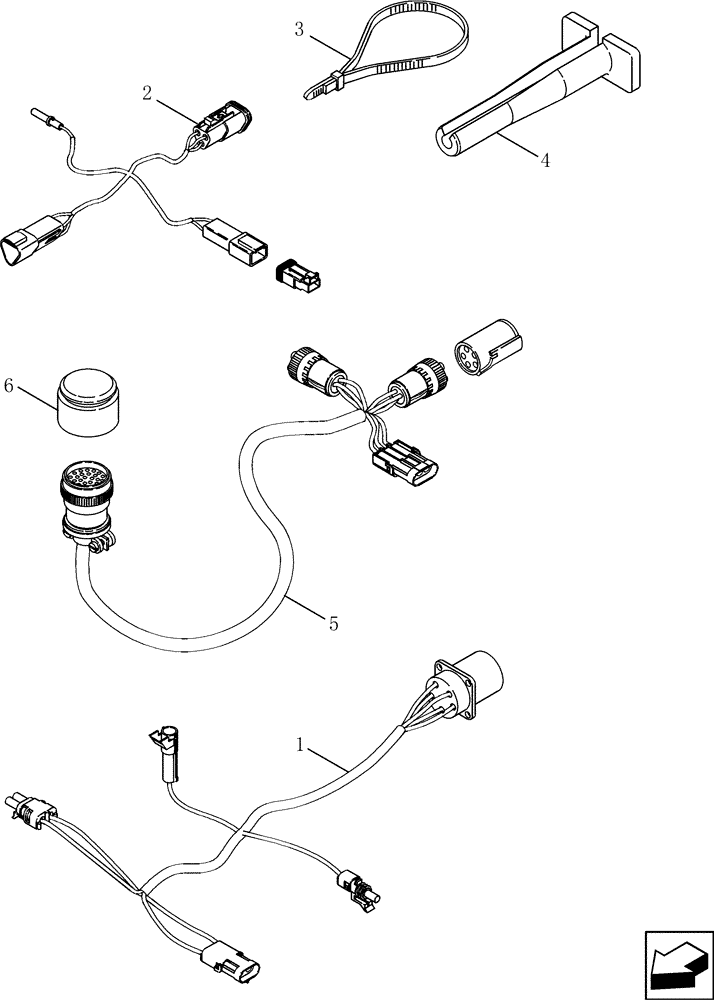 Схема запчастей Case IH 2577 - (55.100.48) - COMBINE HEADER ADAPTER, ELECTRICAL (55) - ELECTRICAL SYSTEMS