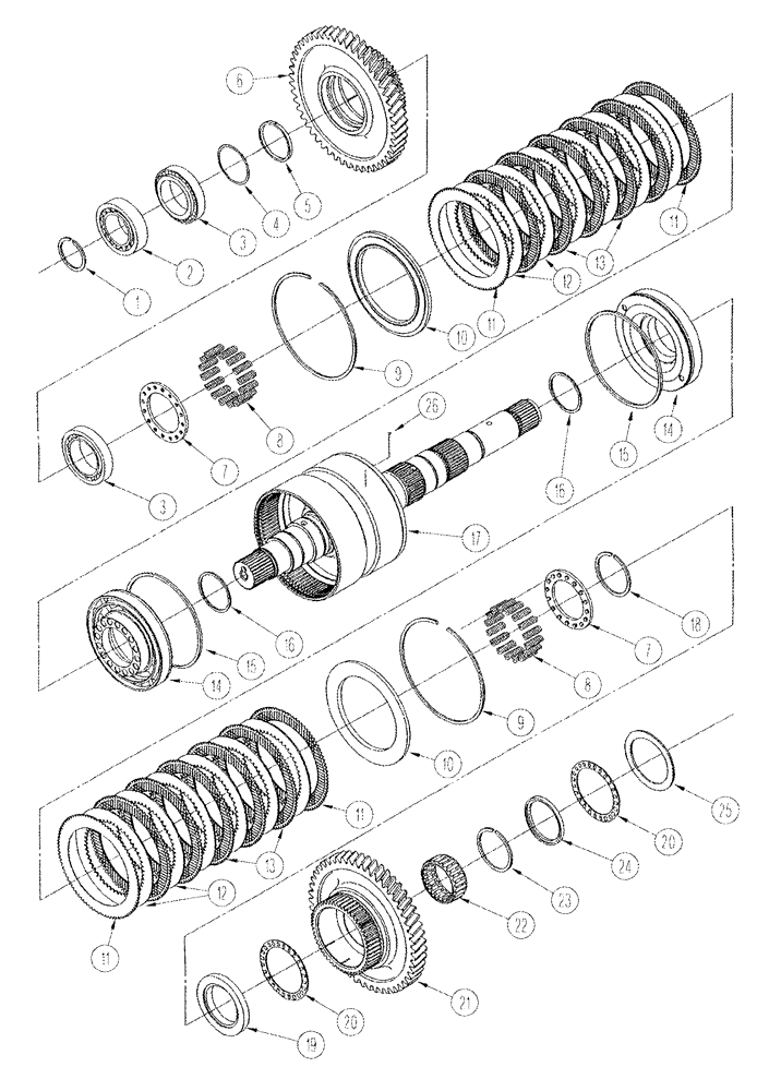 Схема запчастей Case IH STX275 - (06-17) - INPUT SHAFT ASSY (06) - POWER TRAIN