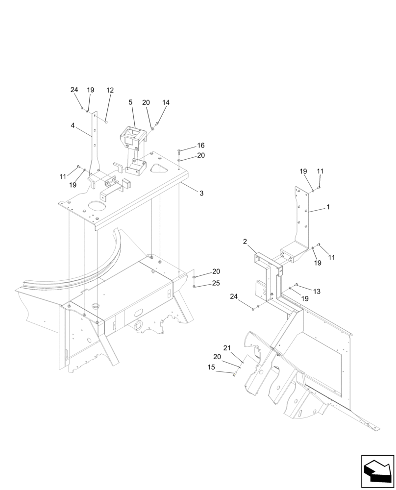 Схема запчастей Case IH A8800 - (74.204.AA[03]) - BRACKET (74) - CLEANING