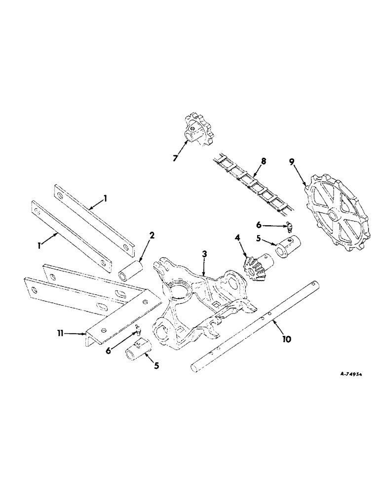 Схема запчастей Case IH 43 - (E-3) - HOPPER DRIVE, FEED SHAFT AND SUPPORTS 