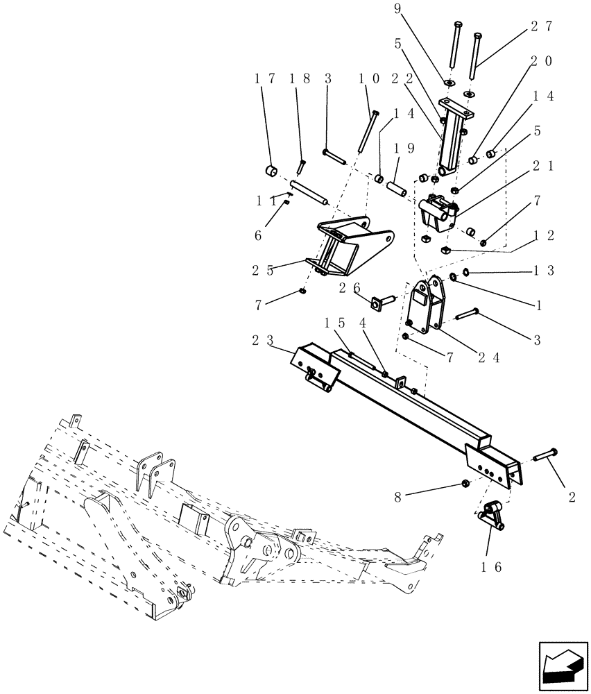 Схема запчастей Case IH 400 - (75.200.15) - GANG FRAME ADJUSTOR ASSEMBLY - CENTER (75) - SOIL PREPARATION