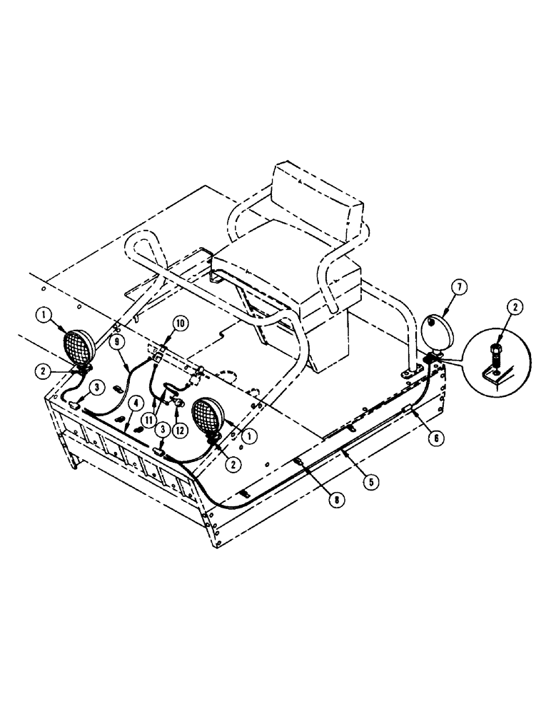 Схема запчастей Case IH 675 - (24) - LIGHTING ATTACHMENTS 