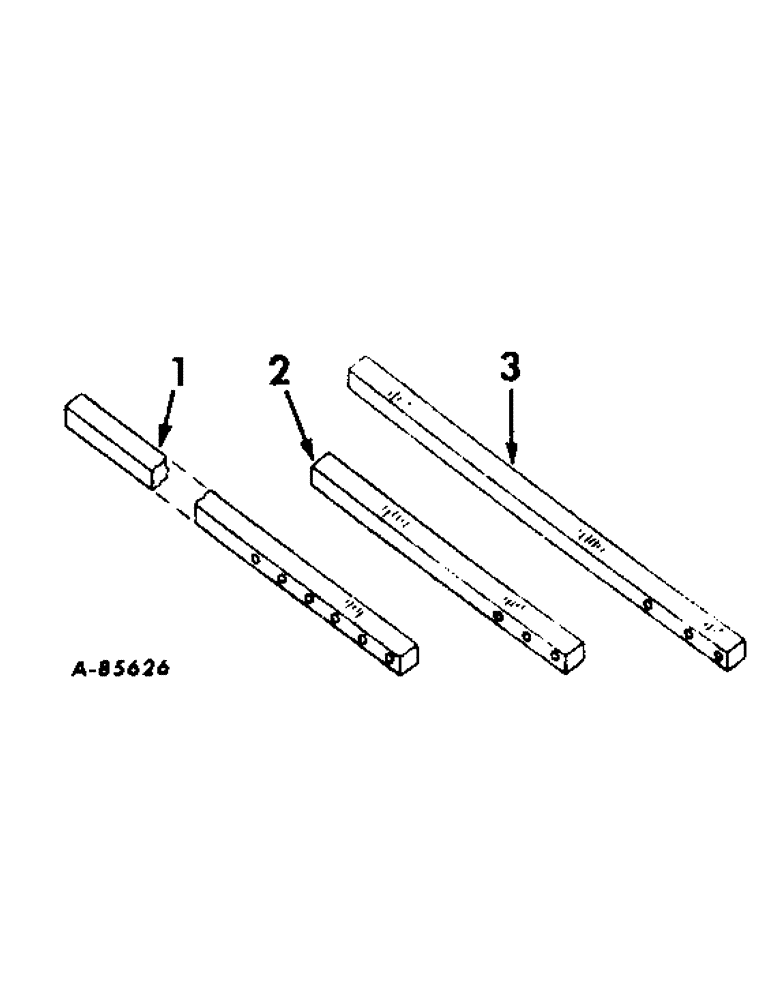 Схема запчастей Case IH 865 - (AK-06[A]) - TOOL BARS, SQUARE 