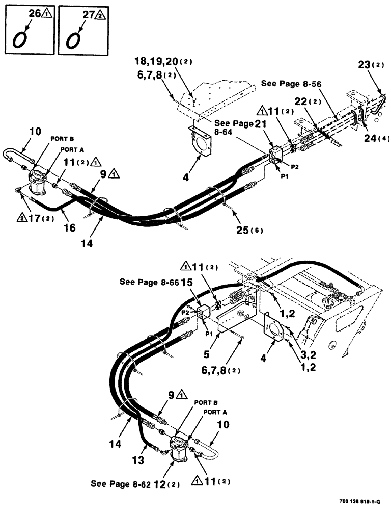 Схема запчастей Case IH 8880 - (08-054) - HYDRAULIC HEADER DRIVE ASSEMBLY - FRONT (S.N. CFH0155001 THRU CFH0155299) (35) - HYDRAULIC SYSTEMS