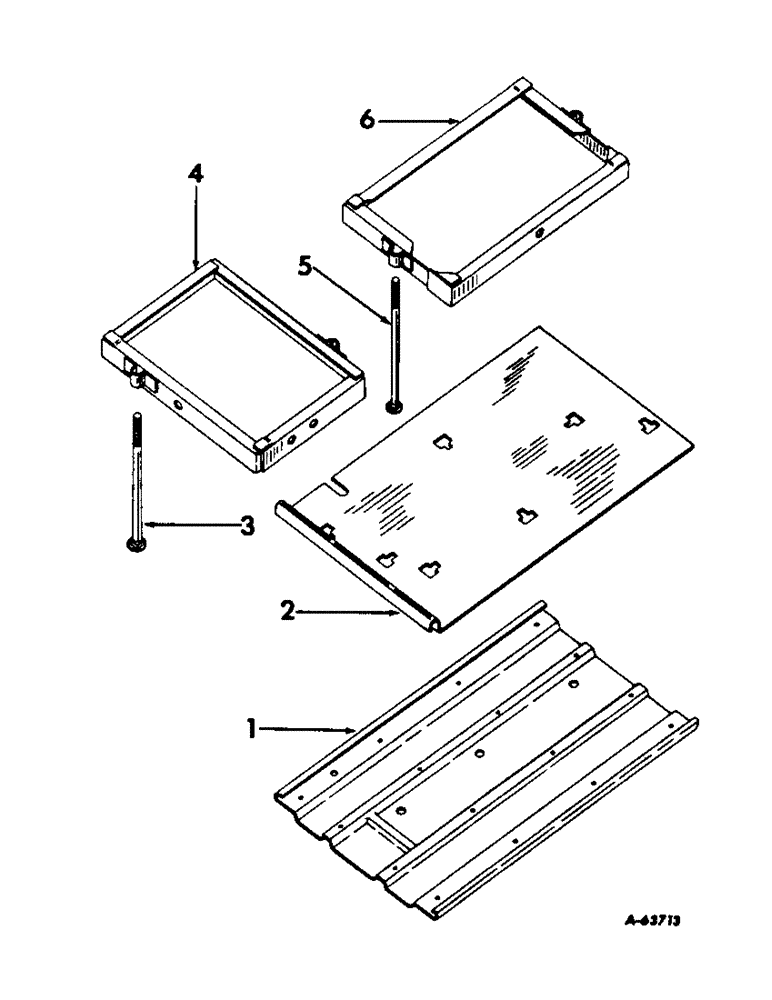 Схема запчастей Case IH 340 - (085) - ELECTRICAL SYSTEM, BATTERY HOLDER, INTERNATIONAL 340 SERIES GROVE TRACTORS (06) - ELECTRICAL SYSTEMS