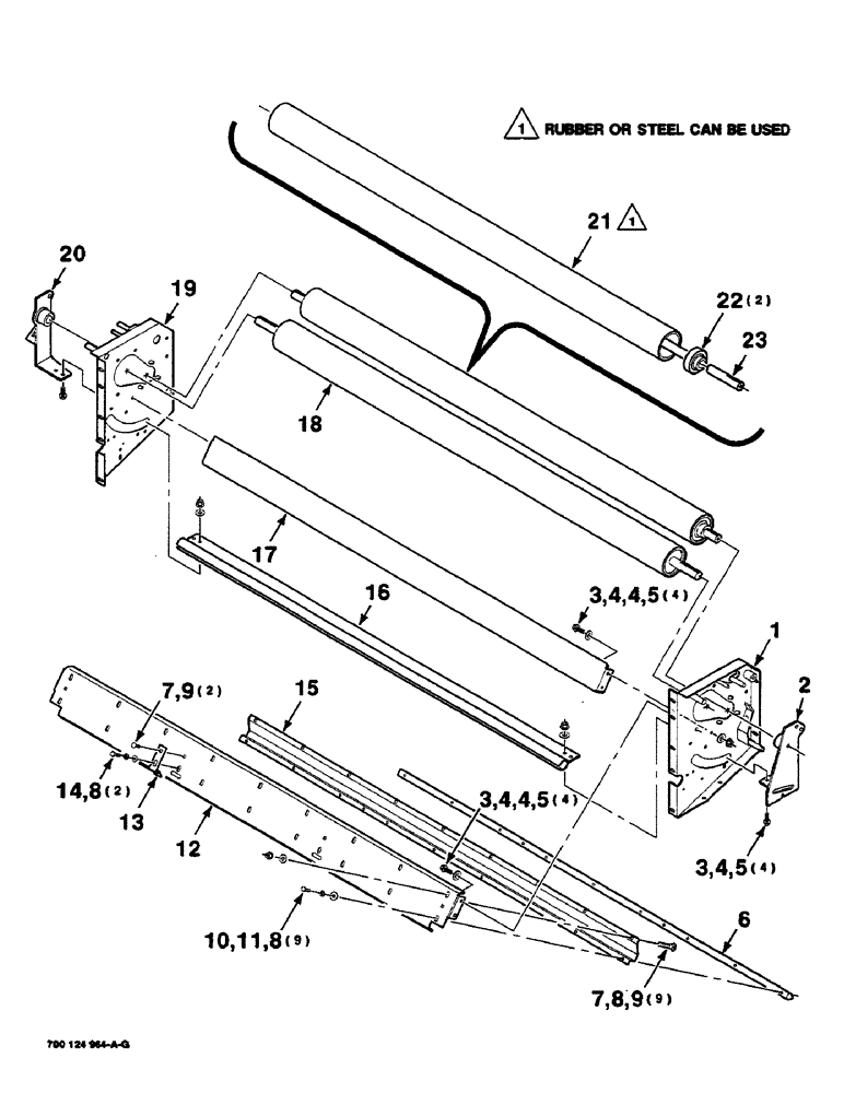 Схема запчастей Case IH 8460 - (9-70) - MESH WRAP KIT, ROLLER ASSEMBLY, SERIAL NUMBER CFH0073272 AND LATER Decals & Attachments