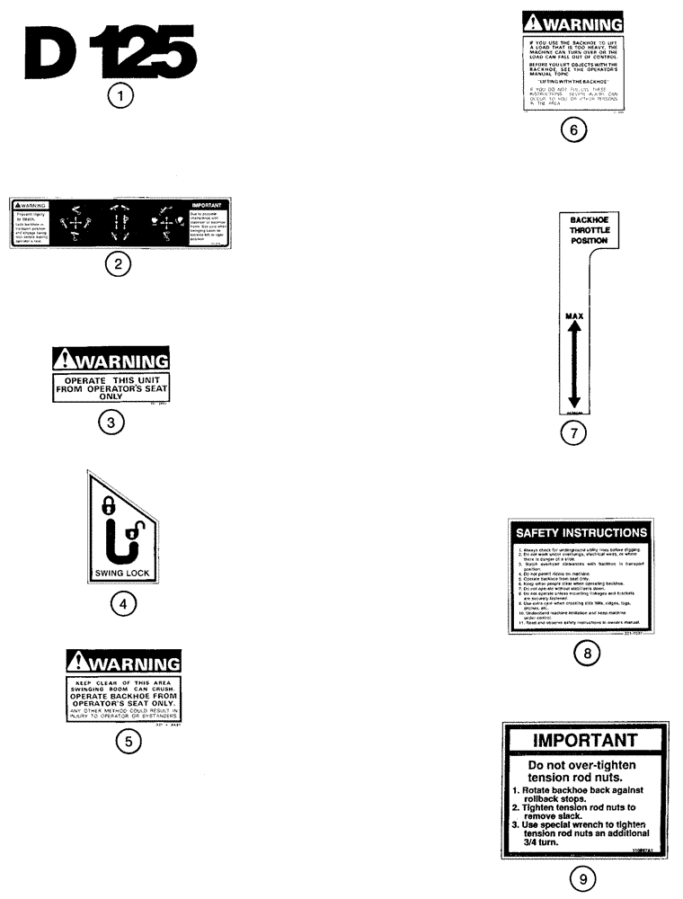 Схема запчастей Case IH 75XT - (09-63) - DECALS - ENGLISH (09) - CHASSIS