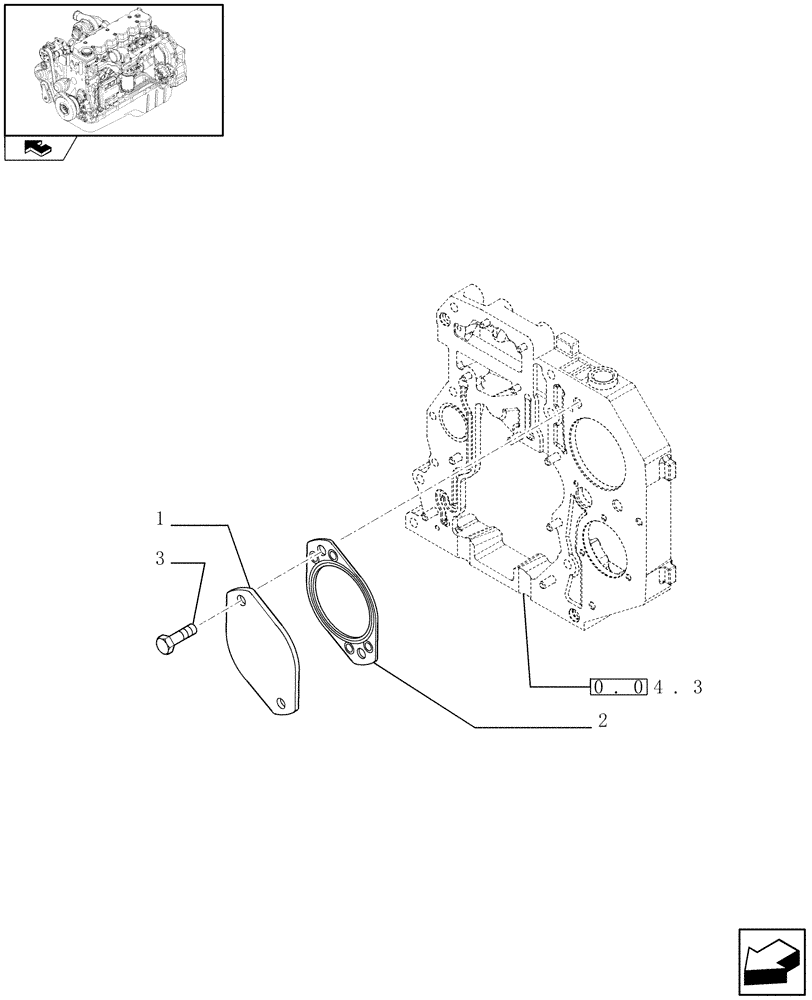 Схема запчастей Case IH F4HE9687G J101 - (0.35.0) - POWER TAKE OFF (2852174) 