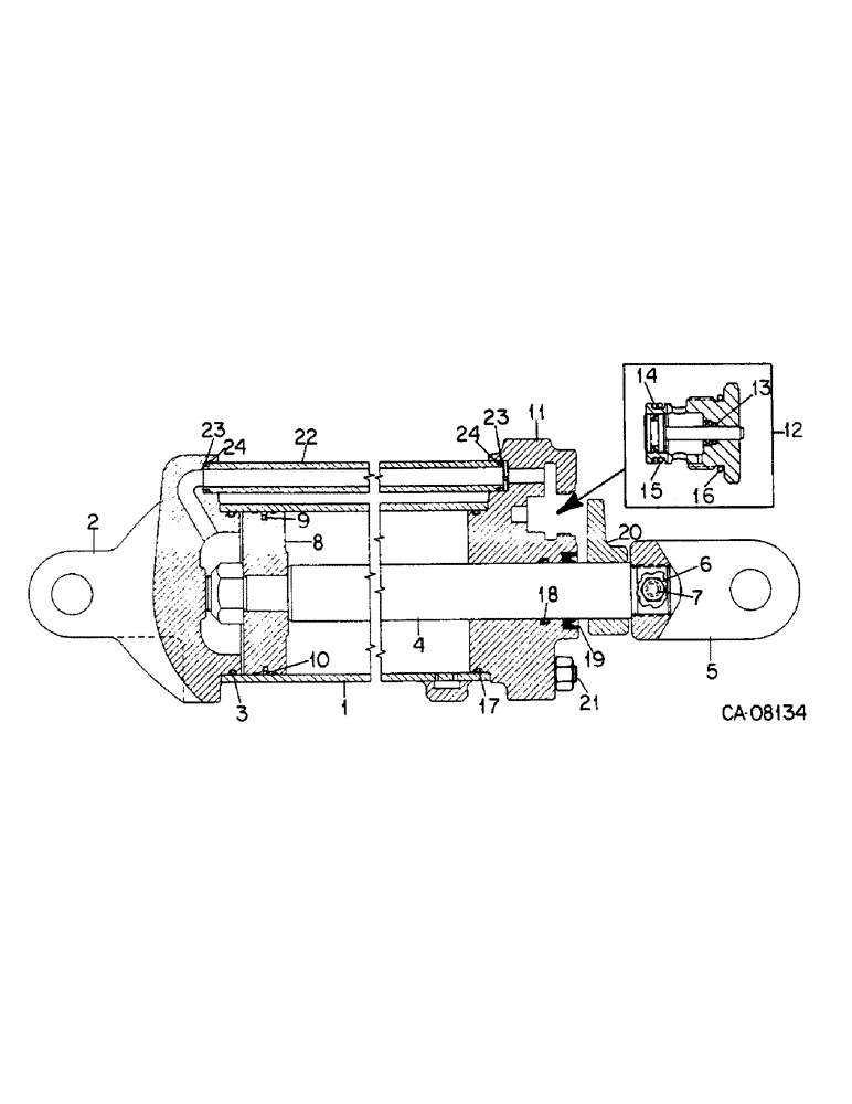 Схема запчастей Case IH 645 - (L-23) - HYDRAULIC CYLINDERS, HYDRAULIC CYLINDER, IH, 3.5 X 8 DOUBLE ACTING 