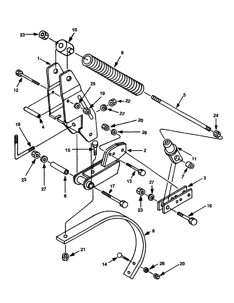 Схема запчастей Case IH 1200W-SERIES - (092) - ADJUSTABLE SHANK ASSEMBLY H.D., 1200T, 1200M, 1200W, 32 FOOT, NEW AND OLD STYLE, 1200W, 38 FOOT 