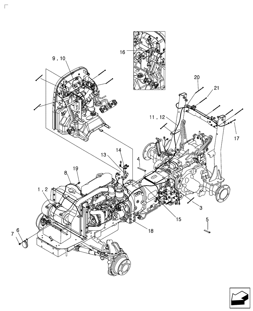 Схема запчастей Case IH FARMALL 45C - (55.100.AI) - ELECTRICAL WIRING (55) - ELECTRICAL SYSTEMS