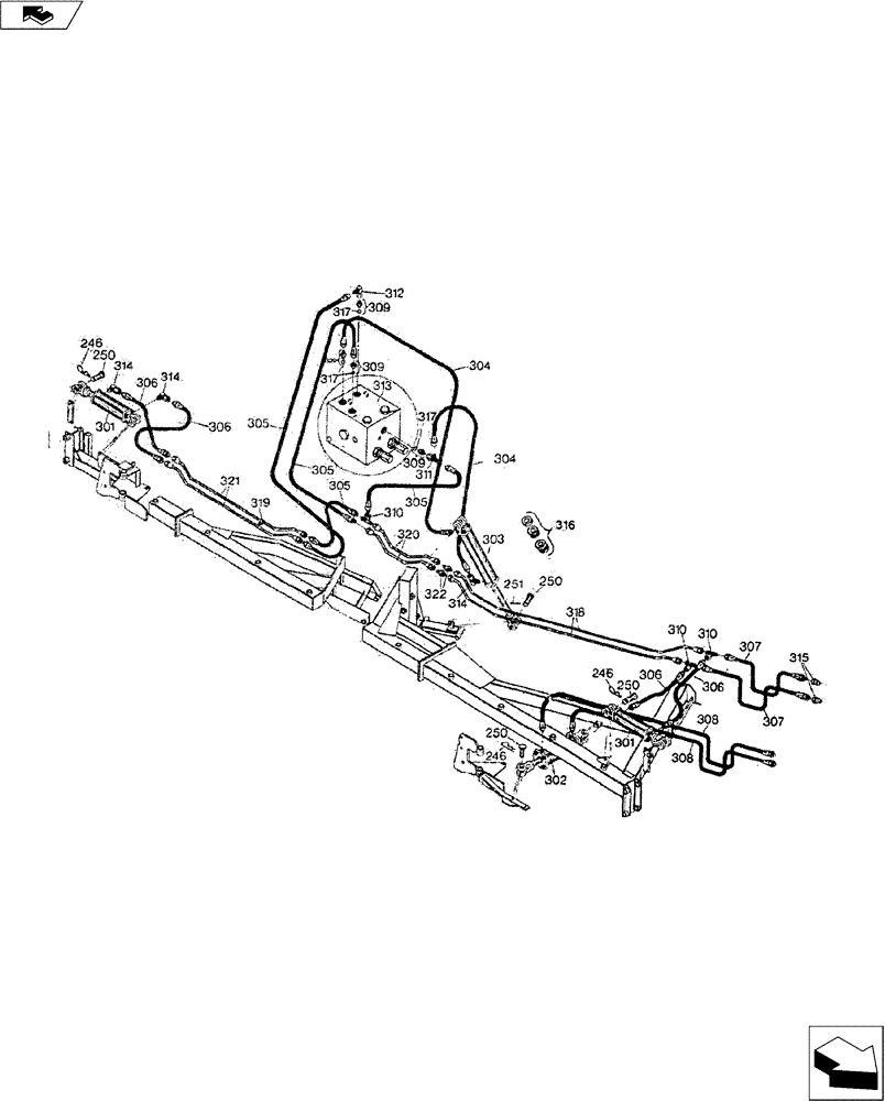 Схема запчастей Case IH 9000 SERIES - (35.100.01) - HYDRAULIC SYSTEM (35) - HYDRAULIC SYSTEMS